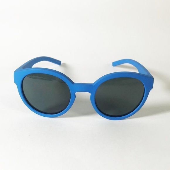 Polaroid Blue Rubberized Round Child Sunglasses - Picture 2 of 7